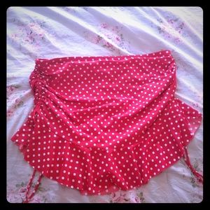 Torrid polka dot swim skirt